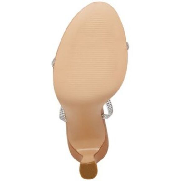 NWT MADDEN GIRL Womens Beige Tasha Round Toe Stiletto Heeled Sandal 10 M - Picture 4 of 5
